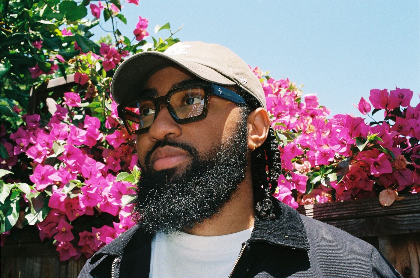 L.Dre with flowers