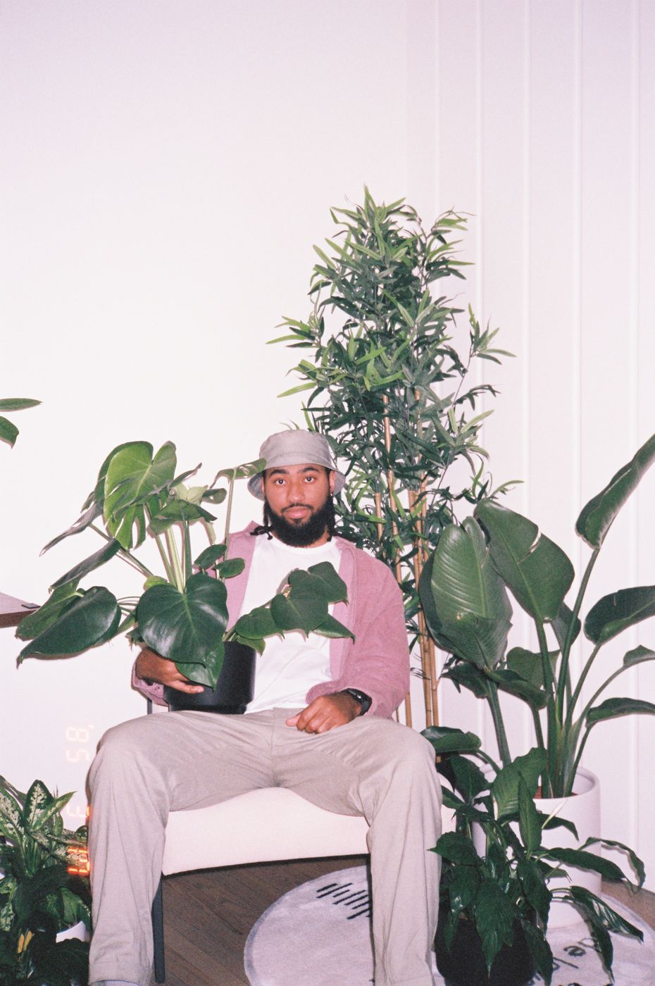 L.Dre with plants